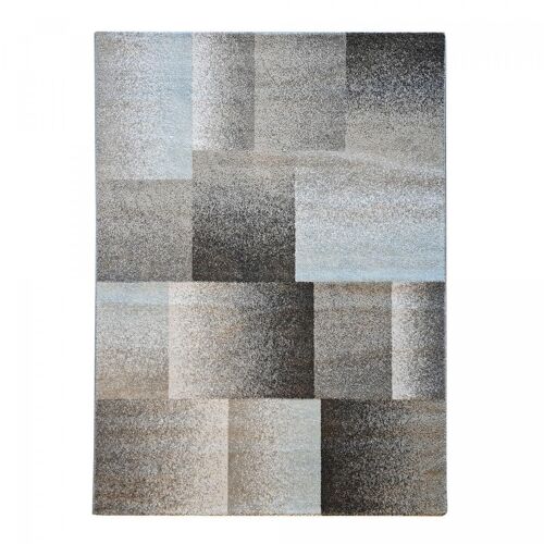 Tapis salon 200x290cm DERBY Bleu en Polypropylène