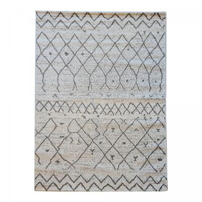 Teppich im Berber-Stil 200 x 290 cm ESSAOUER Ecru aus Polypropylen