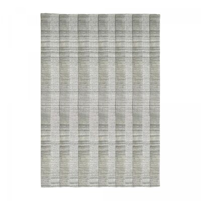 Living room rug 160x230cm BANDA RELIEF Gray. Handmade wool rug