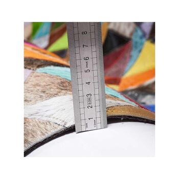 Tapis kilim 240x330cm MULTICA Multicolore. Tapis artisanal en Peau de bête 4