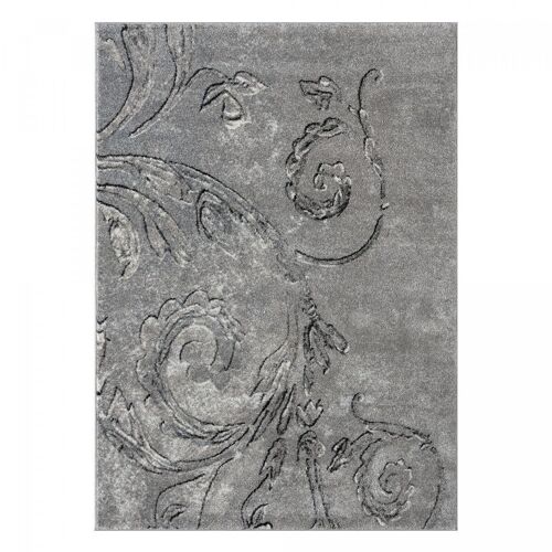 Tapis salon 200x280cm MUMBA D Gris en Polypropylène