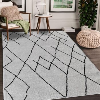 Tapis berbère style 240x320cm NALADON Crème en Polypropylène 2