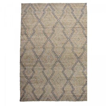 Tapis kilim 120x170cm KM RELIEF 1 Beige. Tapis artisanal en Jute 1