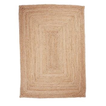 Tapis kilim 240x340cm JT JUTE NATURE Beige. Tapis artisanal en Jute 1