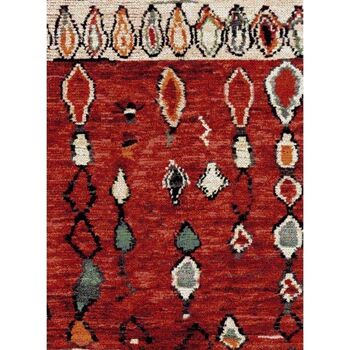 Tapis berbère style 120x170cm Berber MOROCCO Rouge en Polypropylène 3