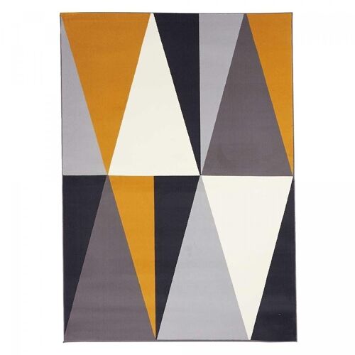 Tapis salon 160x225cm AF BIGTRI Gris en Polypropylène