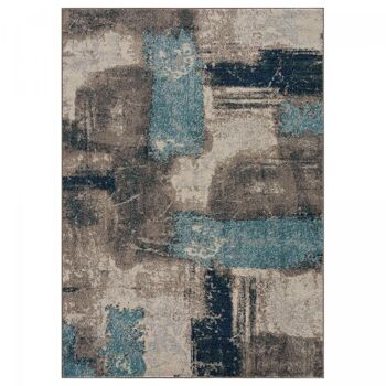 Tapis salon 240x340cm NOUTRI Bleu en Polypropylène 1