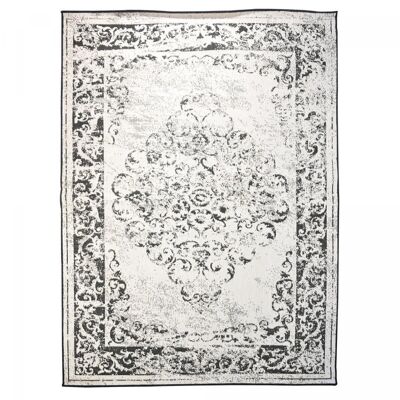 Alfombra de exterior 200x290cm BC MEDALLION REVERSIBLE Negro de Polipropileno