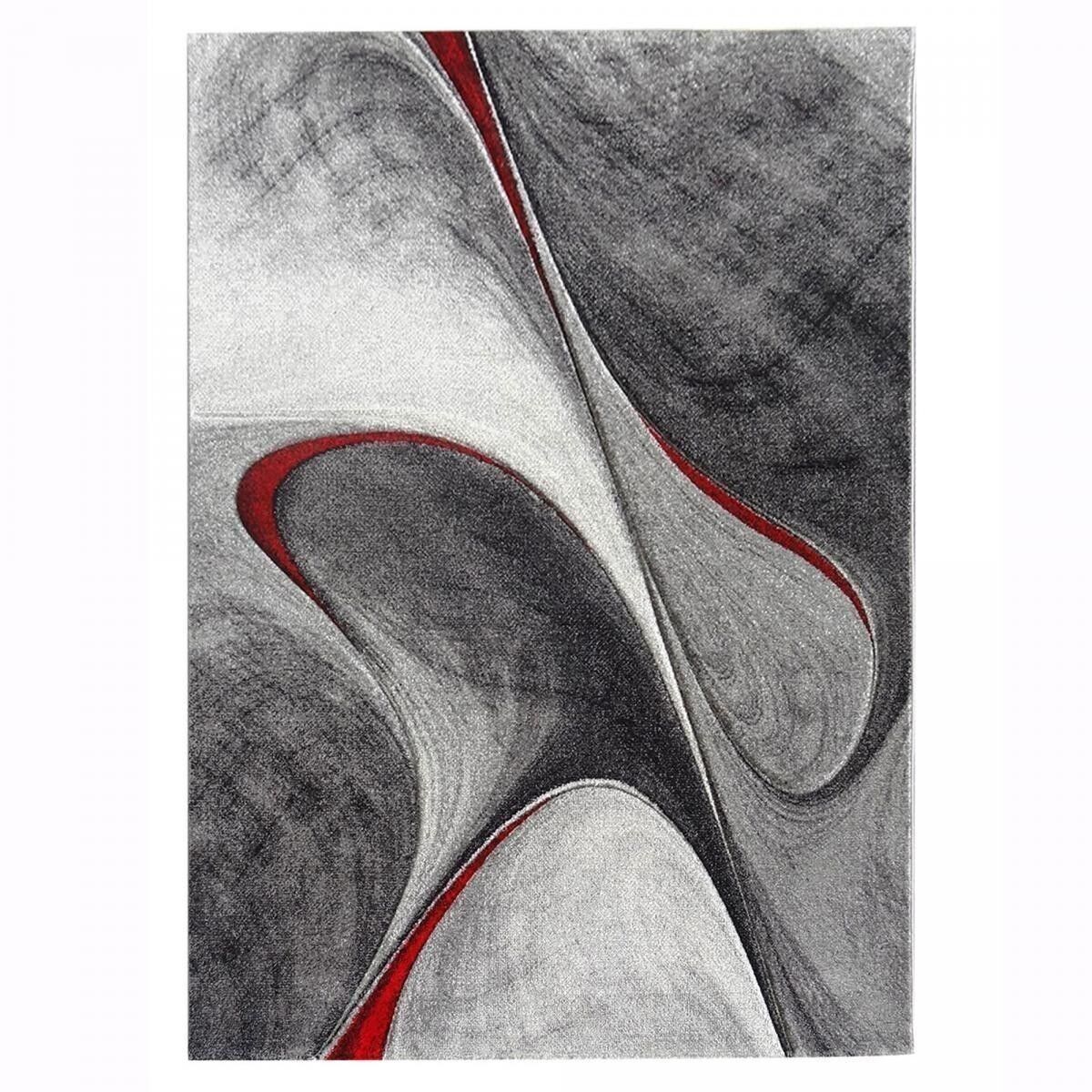 Wohnzimmerteppich 240x340cm MADILA Rot aus Polypropylen