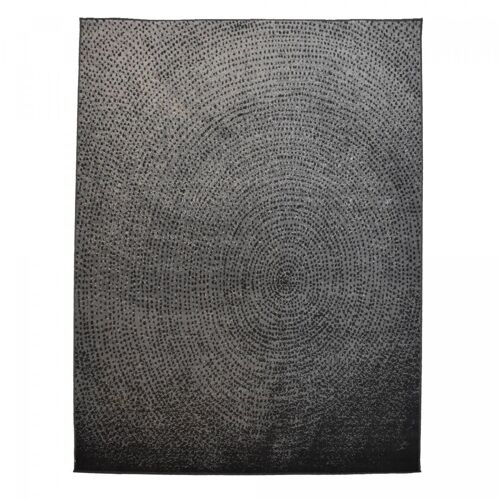 Tapis salon 120x170cm EMPREINTE Noir en Polypropylène