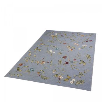 Tapis exterieur 123x180cm FLEURIE EX Bleu en Polypropylène 4