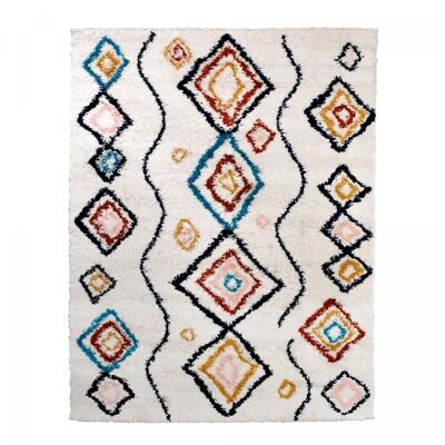Tappeto stile berbero 150x220cm EFAL-D Multicolore in Polipropilene