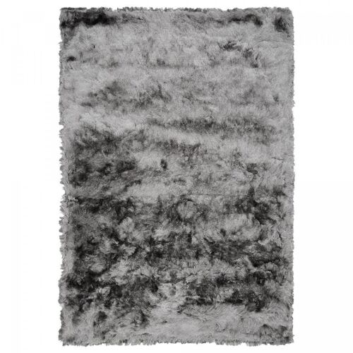 Tapis shaggy 160x230cm SG FIN Gris. Tapis artisanal en Polyester