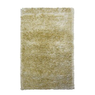 Tapis shaggy 160x230cm SG FIN Ecru. Tapis artisanal en Polyester