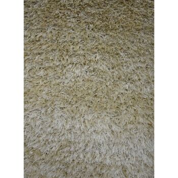 Tapis shaggy 160x230cm SG FIN Ecru. Tapis artisanal en Polyester 4