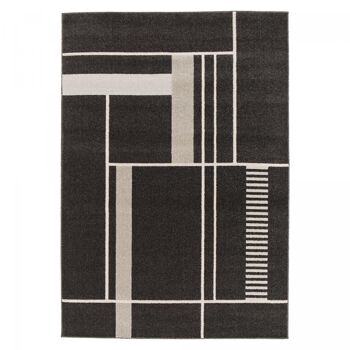 Tapis salon 200x290cm CONTEMREC Noir en Polypropylène 1