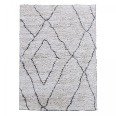 Shaggy rug 200x280cm SG EXTRA EXTRA SOFT 6 Cream in Polyester