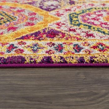 Tapis orient style 160x220cm PECHA Multicolore en Polypropylène 4