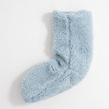 Chaussettes moumoute - Bleu glacier 2