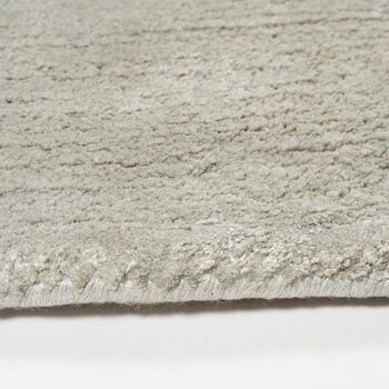 Tapis salon 170x240cm AZOURAL Gris. Tapis artisanal en Viscose 4