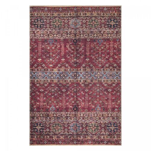 Tapis orient style 75x150cm KHOURJINE VINTAGE Rouge en Polyester