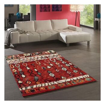 Tapis berbère style 240x340cm Berber MOROCCO Rouge en Polypropylène 2