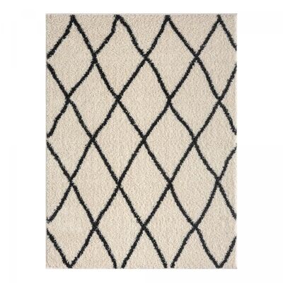 Teppich im Berber-Stil 280 x 370 cm SG EXTRA EXTRA SOFT Creme aus Polypropylen