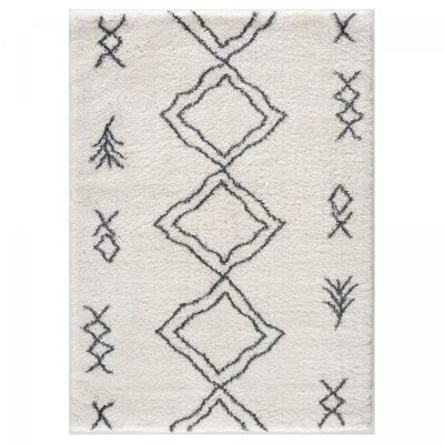 Teppich im Berber-Stil 280 x 370 cm SG EXTRA EXTRA SOFT 3 Creme aus Polyester