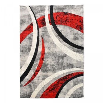 Tapis salon 160x230cm LIGNÉ Gris en Polypropylène 1