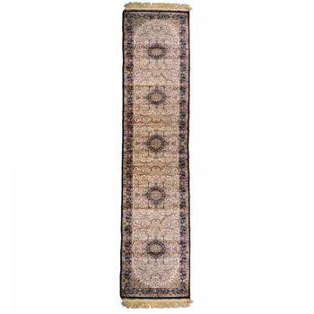 Tapis d'orient 75x400cm PRESTIGE DE ISFAHAN Bleu en Polypropylène 1