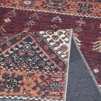 Tapis orient style 230x340cm KHOURJINE VINTAGE 1 Rouge en Polyester 4