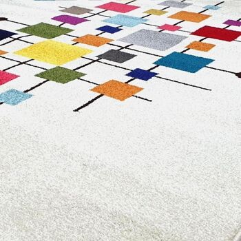 Tapis salon 120x170cm DOURTA Multicolore en Polypropylène 4