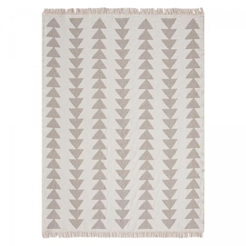 Tapis kilim 160x230cm BERBI REVERSIBLE Beige en Coton