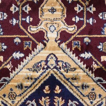 Tapis d'orient 80x300cm PRESTIGE DE KAZAK Rouge en Polypropylène 3