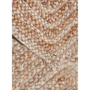 Tapis kilim 200x290cm JT JUTE NATURE Beige. Tapis artisanal en Jute 4