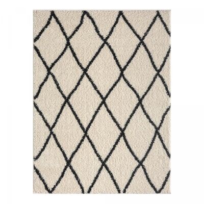 Tapis berbère style 120x120 rondcm SG EXTRA EXTRA DOUX Crème en Polypropylène