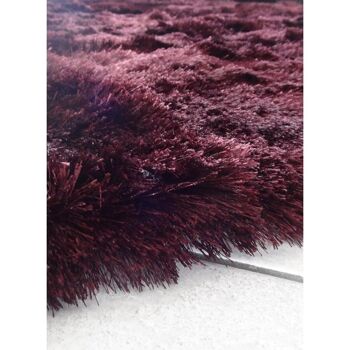 Tapis shaggy 240x340cm SG FIN Violet. Tapis artisanal en Polyester 3