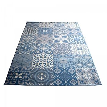 Tapis salon 160x225cm BC TCHIMETO Bleu en Polypropylène 4