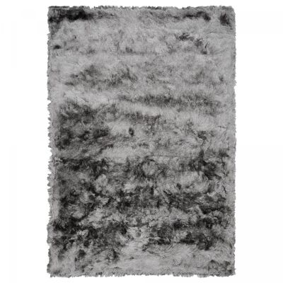 Shaggy rug 90x160cm SG FIN Gray. Handmade Polyester Rug