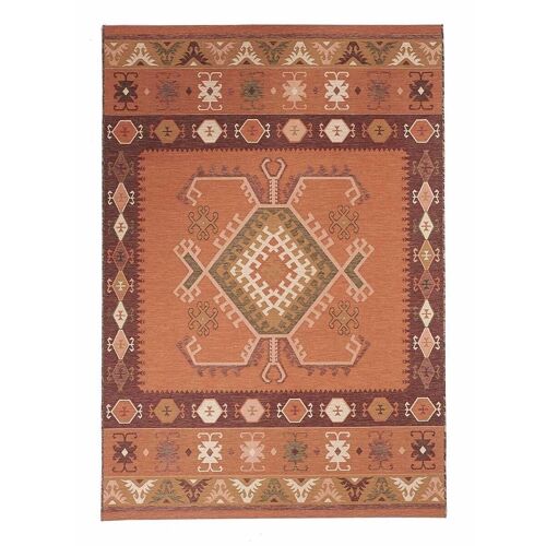 Tapis exterieur 123x180cm ORIENT EX Orange en Polypropylène