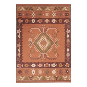 Tapis exterieur 123x180cm ORIENT EX Orange en Polypropylène 1