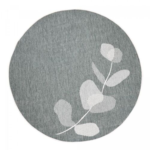 Tapis exterieur 240x240 rondcm FLEREV REVERSIBLE ROND Crème en Polypropylène