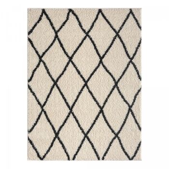 Tapis berbère style 80x150cm BENISTYLE Crème en Polypropylène 1