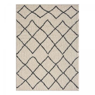 Tapis berbère style 80x150cm BENISTYLE 1 Crème en Polypropylène