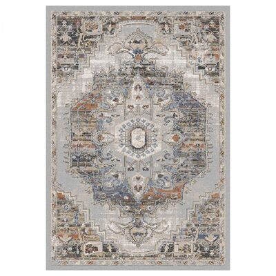 Tapis orient style 120x160cm ELAE Gris en Polyester