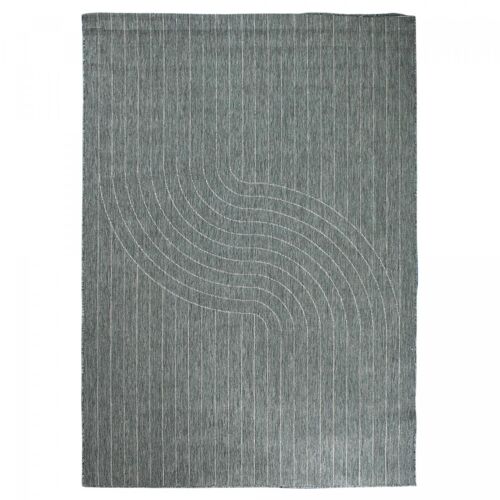 Tapis exterieur 240x340cm COURBEV REVERSIBLE Vert en Polypropylène