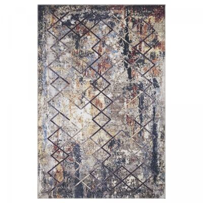 Living room rug 75x150cm JOINTA Beige in Polyester