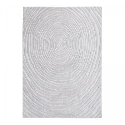 Tapis salon 200x290cm IZ Ecru. Tapis artisanal en Laine