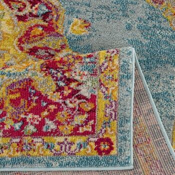 Tapis orient style 120x170cm MOUDA Bleu en Polypropylène 3