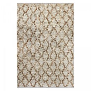 Tapis jute 200x290cm JUTICA Beige. Tapis artisanal en Jute 1